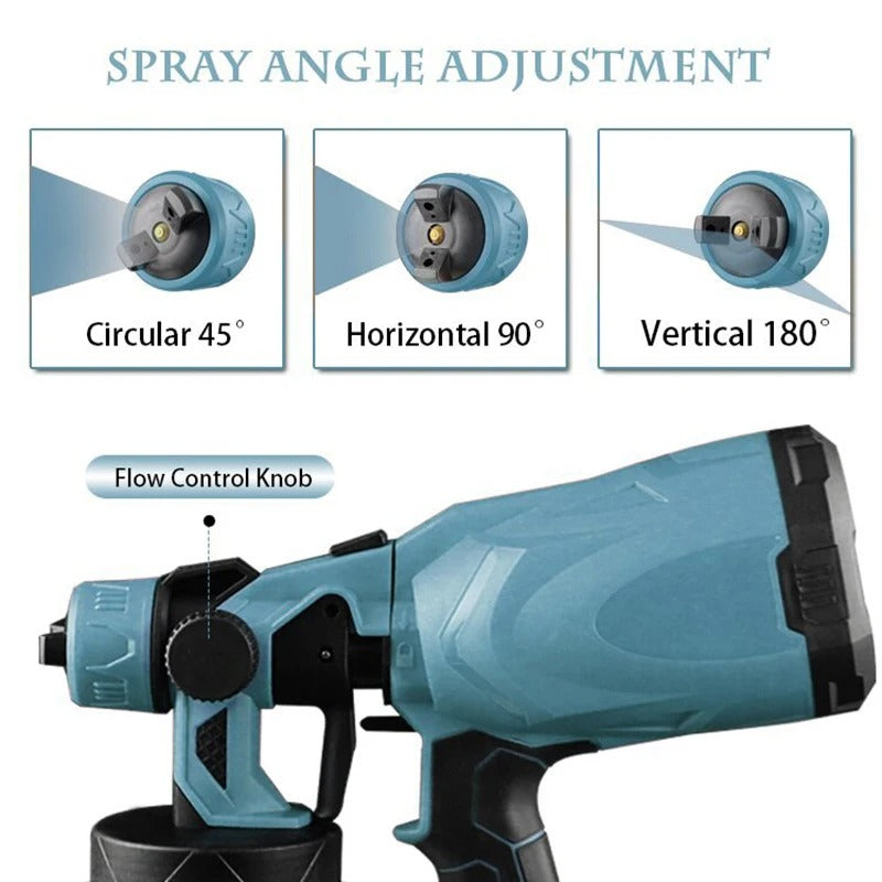 Pistola de Pintura Inalámbrica Doble Bat Multifuncional
